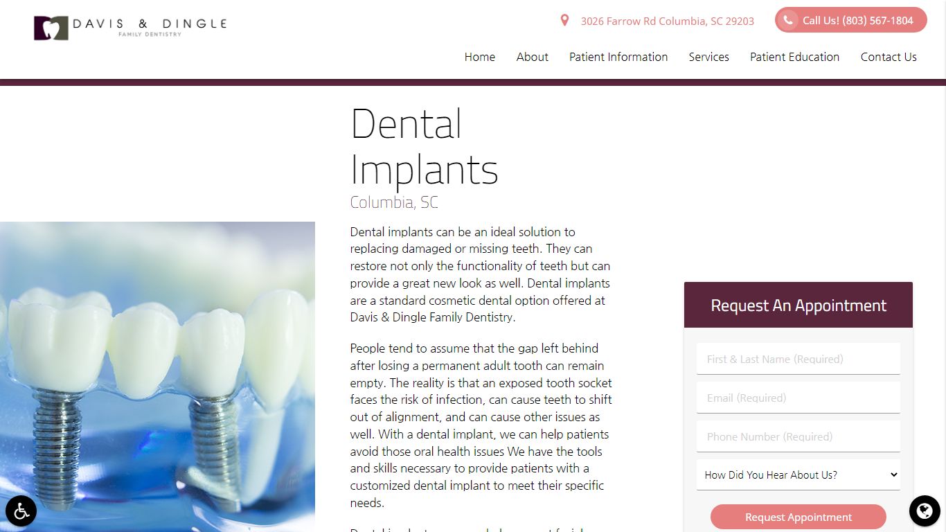 Dental Implants Columbia, SC | Davis & Dingle Family Dentistry ...