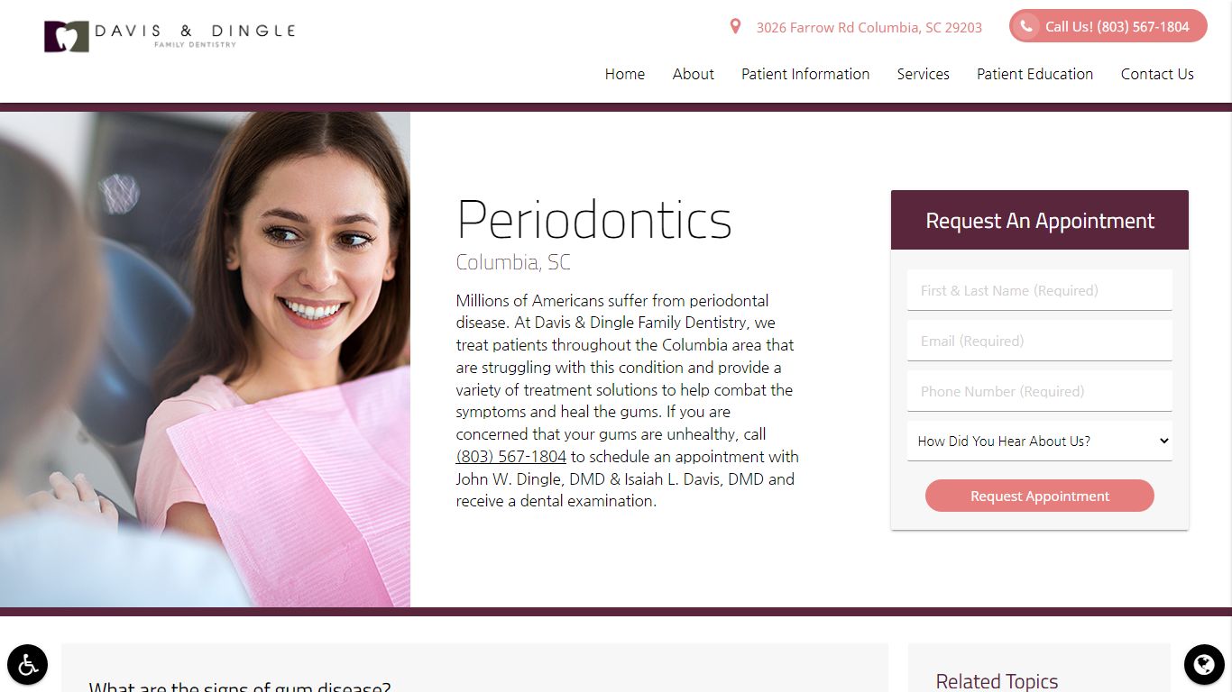 Periodontics Columbia, SC | Davis & Dingle Family Dentistry ...