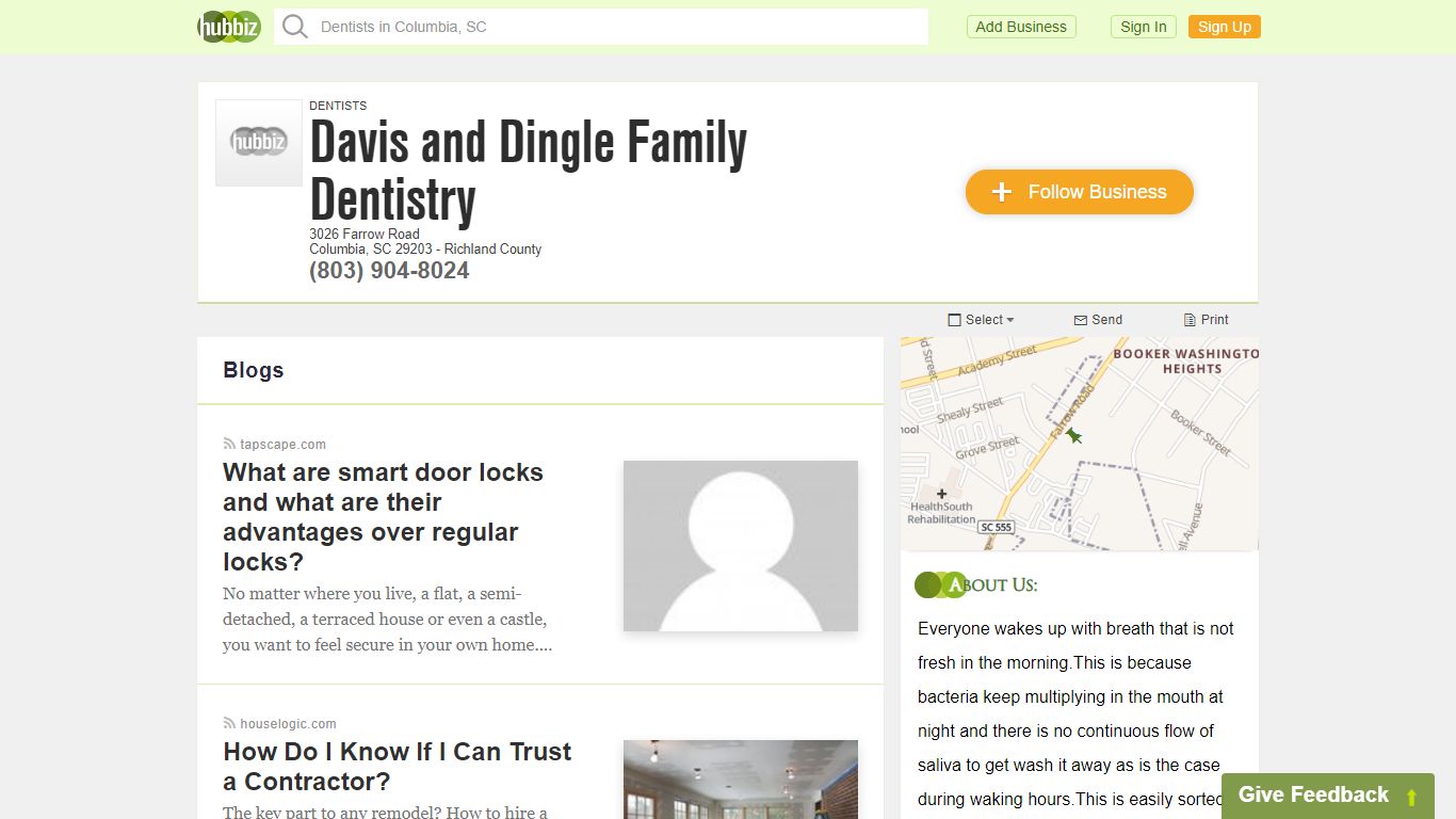 Davis and Dingle Family Dentistry, Dentist, 3026 Farrow Road